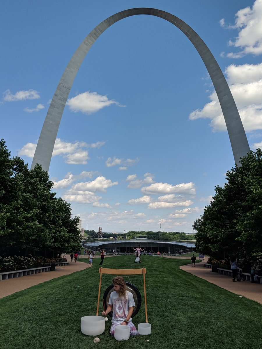 Sound healing at the Gateway Arch