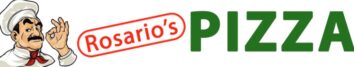 Rosarios logo with pizza man